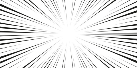 Obraz premium Cartoon halftone line. Comic lines. Concentrated frames. Superhero hero. Anime focus isolated on white background. Radial pattern. Accent attention. Action hd. Superhero texture. Vector illustration