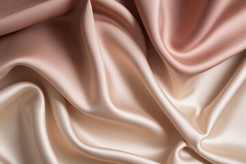 Fototapeta premium Soft Blush Beige Gradient Textures with Creamy Silk Fluid Aesthetics