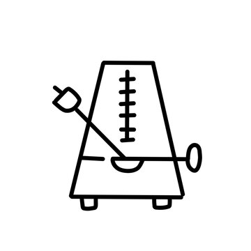 black metronome ticking, musical instrument clip art preview