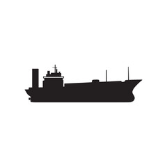 caribbean business cargo sailing vessel transport sailboat in sea ocean tanker ship icon silhouette vector art flat design illustration