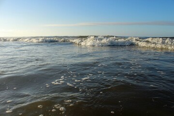 Shoreline Bubbling Waves