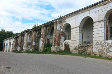 ancient shopping malls in Kasimov, Russia