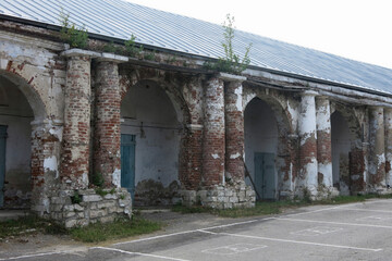 ancient shopping malls in Kasimov, Russia