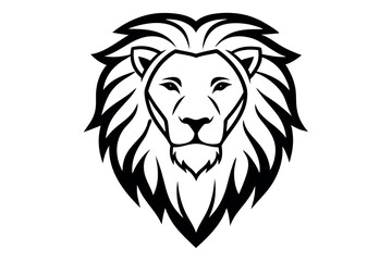 Stunning Lion Head Line Art Vector