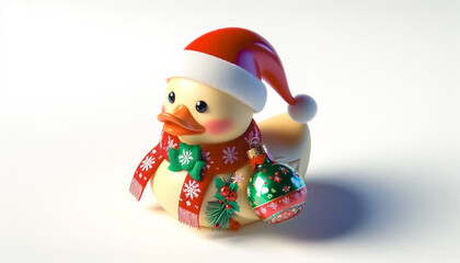 Fototapeta premium Christmas themed illustration against light background