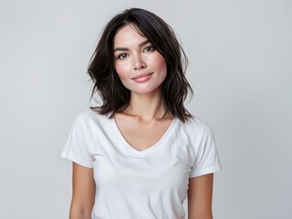 portrait of a young attractive and cheerful woman,Happy lady