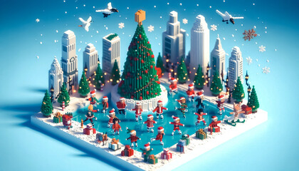 christmas tree and candles