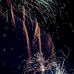 fireworks on the beach