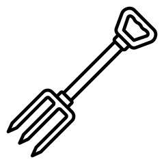 Illustration of Farming Fork Line Icon