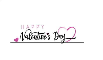 Happy valentine day. with creative love composition of the hearts. Vector illustration