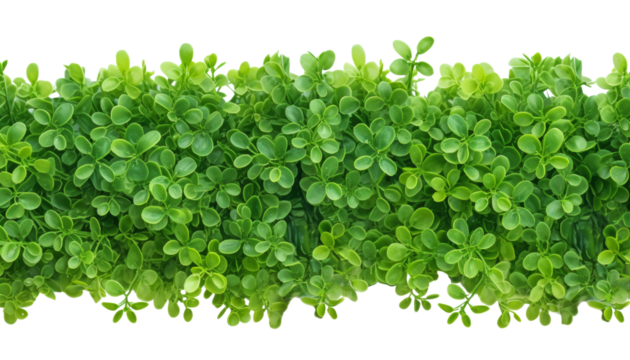 four leaf clover border frame isolated on transparent background cutout