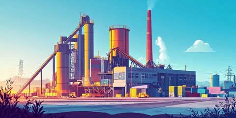 Iron industry Illustrations, stock photos