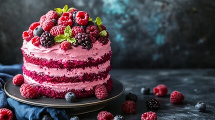 rasberry cake