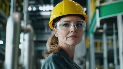 The Confident Industrial Female Worker