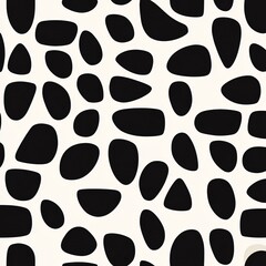 Artistic black and white abstract shapes digital design modern aesthetic minimalist style close-up view contemporary concept