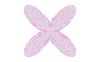 pink dragonfly isolated on white