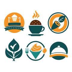 Unique Food Branding Logo Concepts for Restaurants and Cafes