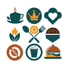 Unique Food Branding Logo Concepts for Restaurants and Cafes
