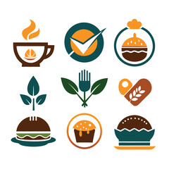 Unique Food Branding Logo Concepts for Restaurants and Cafes