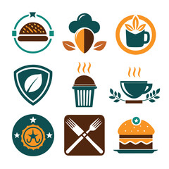 Unique Food Branding Logo Concepts for Restaurants and Cafes