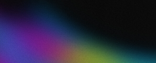 Dark blue yellow purple black color gradient background,abstract grainy noise texture , web banner backdrop design