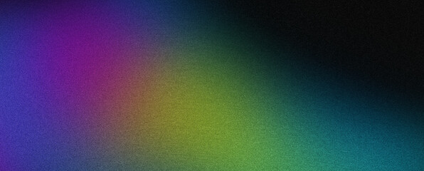 Dark blue yellow purple black color gradient background,abstract grainy noise texture , web banner backdrop design