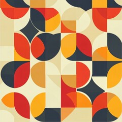 Dynamic abstract geometric shapes art studio digital design colorful environment creative perspective modern aesthetic