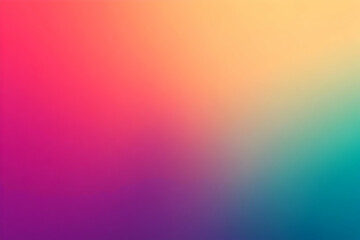 Abstract Background - Smooth Gradient Pink, Orange, Teal