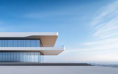 Minimalist modern art building space structure
