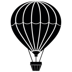 Obraz premium Balloon Parachute vector art illustration.