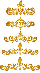 set of ornaments, royal set for wedding invitation and greeting cards, ornaments romantic invitations,  Text dividers and arrows, Calligraphic Decorative Elements, Decorative Vintage Elements