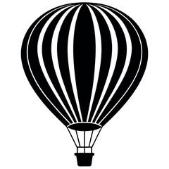 Obraz premium Balloon Parachute vector art illustration.