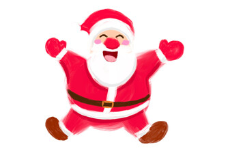 Happy Santa Watercolor