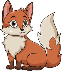  Cute cartoon fox