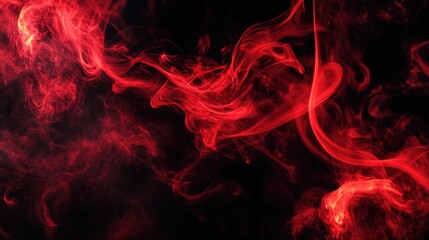 Obraz premium Red Smoke Abstract