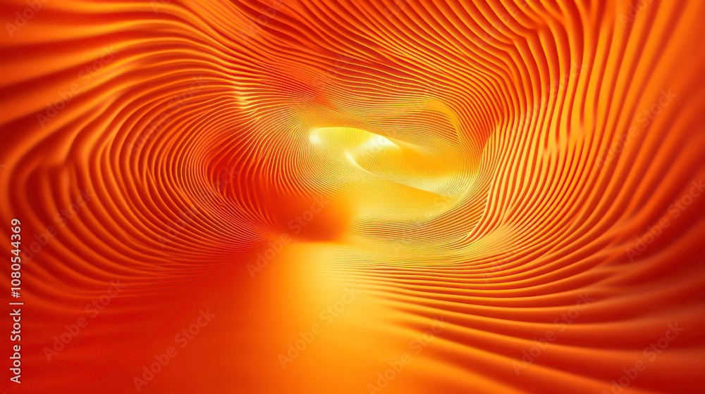 Poster Vivid orange 3d background design with space for your message - dynamic style variation