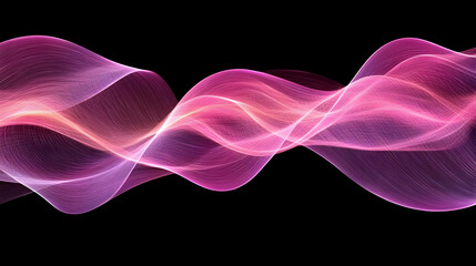 Fototapeta premium Abstract Background - Pink and Purple Flowing Waves