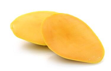 Mango fruit (Mangifera) isolated on white background
