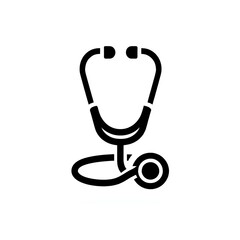 Minimalist Stethoscope Icon for Healthcare Themes