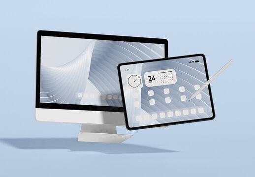 Digital Devices Screen Mockup