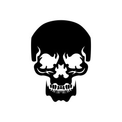 Cool skull logo. Skull vector illustration.