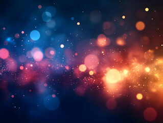 Obraz premium Abstract Background - Colorful Bokeh Lights and Glitter