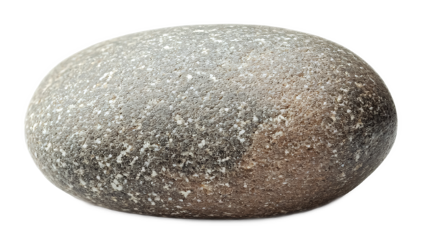 Pebble stone on a white background. isolated background.