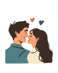 Loving looks – a romantic moment between a man and a woman