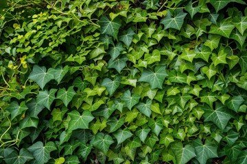 Vibrant Ivy Leaves and Tendrils in a Lush Natural Environment