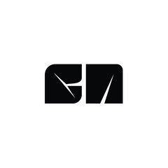 GA monogram logo design letter text name symbol monochrome logotype alphabet character simple logo