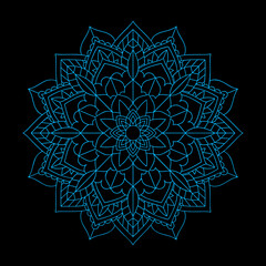 Beautiful Colorful Mandala Design Background. 