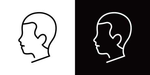 AGA治療のシンプルなアイコン