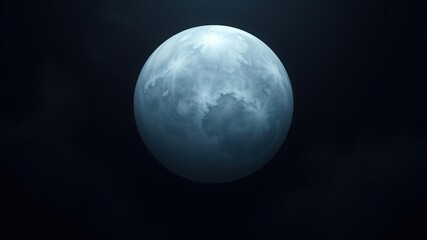 Naklejka premium Ethereal sphere suspended in darkness of space, nebulas, cosmic