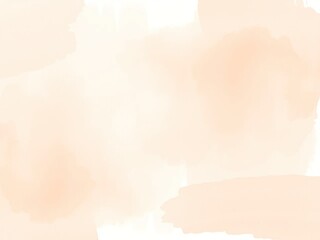 Soft watercolor peach background with expressive brushstrokes in various shades of pink and orange, pastel colors, watercolor art